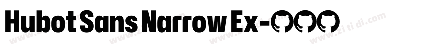 Hubot Sans Narrow Ex字体转换